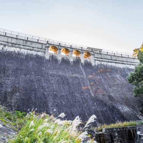 烏原貯水池 立ヶ畑堰堤
