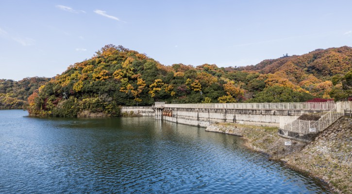 烏原貯水池 立ヶ畑堰堤